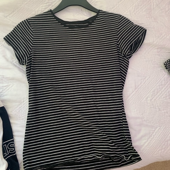 Tops - Black and White striped T-shirt